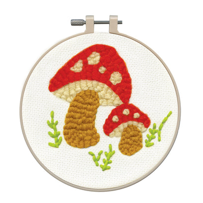 Mushroom Punch Needle Embroidery Kit