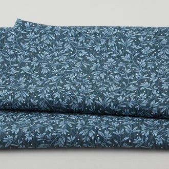 Gardening Snowmen - Rosemary Basic Blue 2 Yard Cut