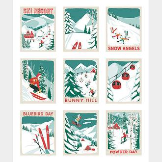Ski Hill - Ski Day Multi Panel