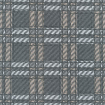 Farmhouse Flannels III - Moose Plaid Graphite Pewter Yardage
