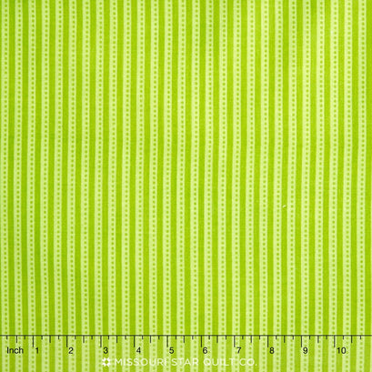Santa Express - Stripe Green Yardage