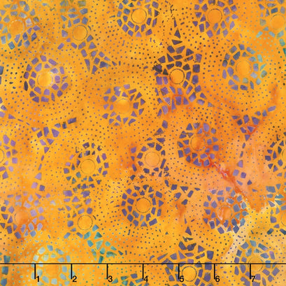 Tonga Batiks Wide - Mosaic Circle Flame 106" Backing