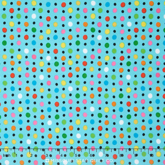 Jump Into Fun - Dots Aqua Yardage