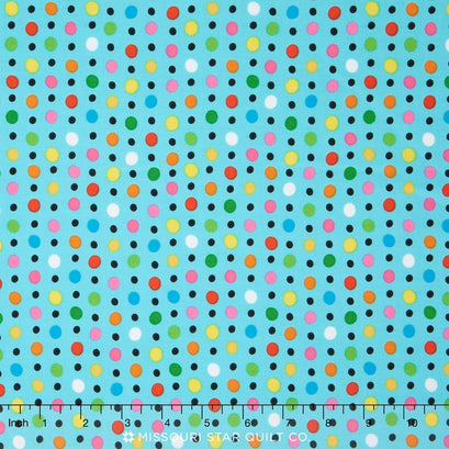 Jump Into Fun - Dots Aqua Yardage