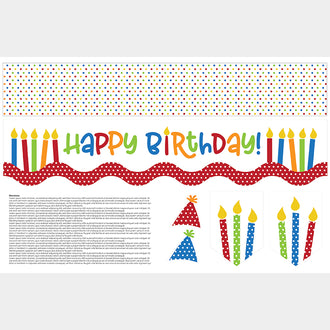 Mantel Runners - Happy Birthday Panel