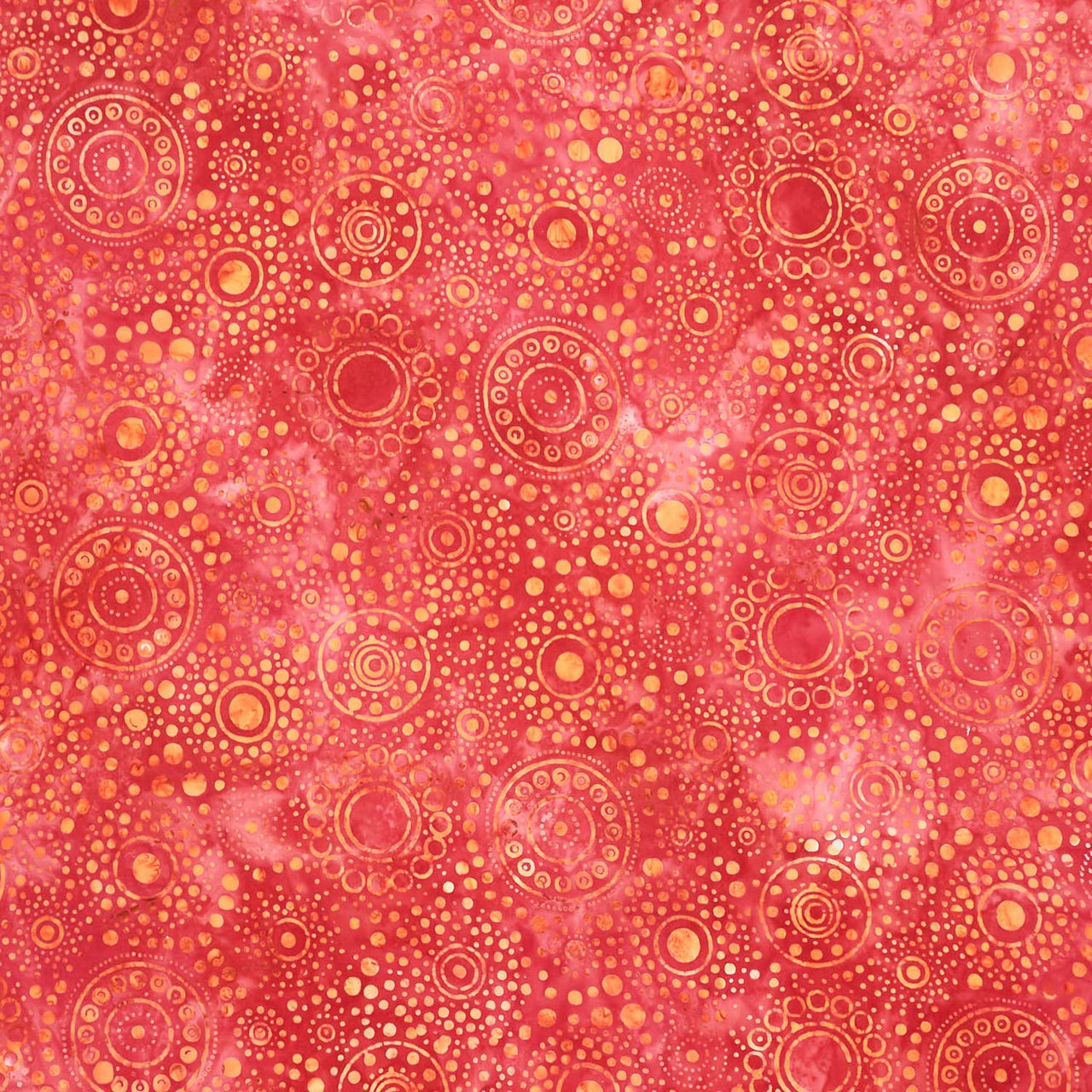 Artisan Batiks - Dotted - Medallions Flame Yardage Primary Image