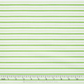 Home for the Holidays - Stripe Green Yardage