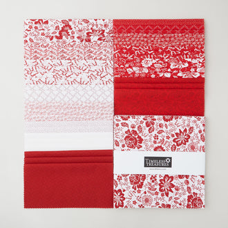 Garden Redwork 10" Squares