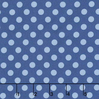 Kimberbell Basics - Dots Blue Tonal Yardage