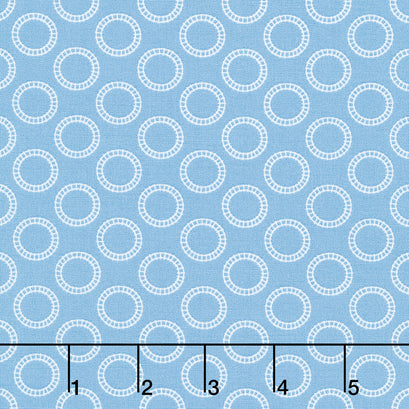 Thomas and Friends Sodor Railway - Round the Track Blue Yardage