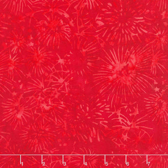 Tonga Batiks - USA Fireworks Red Yardage
