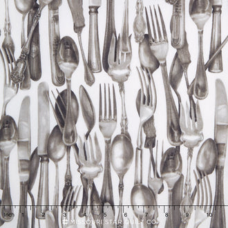 Kiss the Cook - Silver Yardage