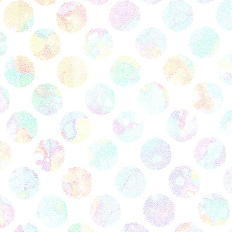 Dragonfly Dance - Dots White Multi Yardage