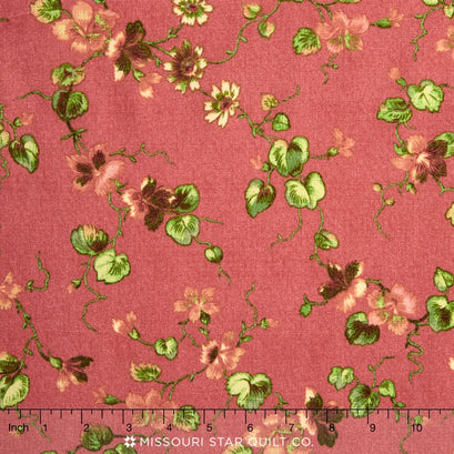 Isabella - Floral Coral Yardage