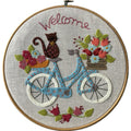 Bicycle Wool Felt Embroidery Applique Kit Primary Image