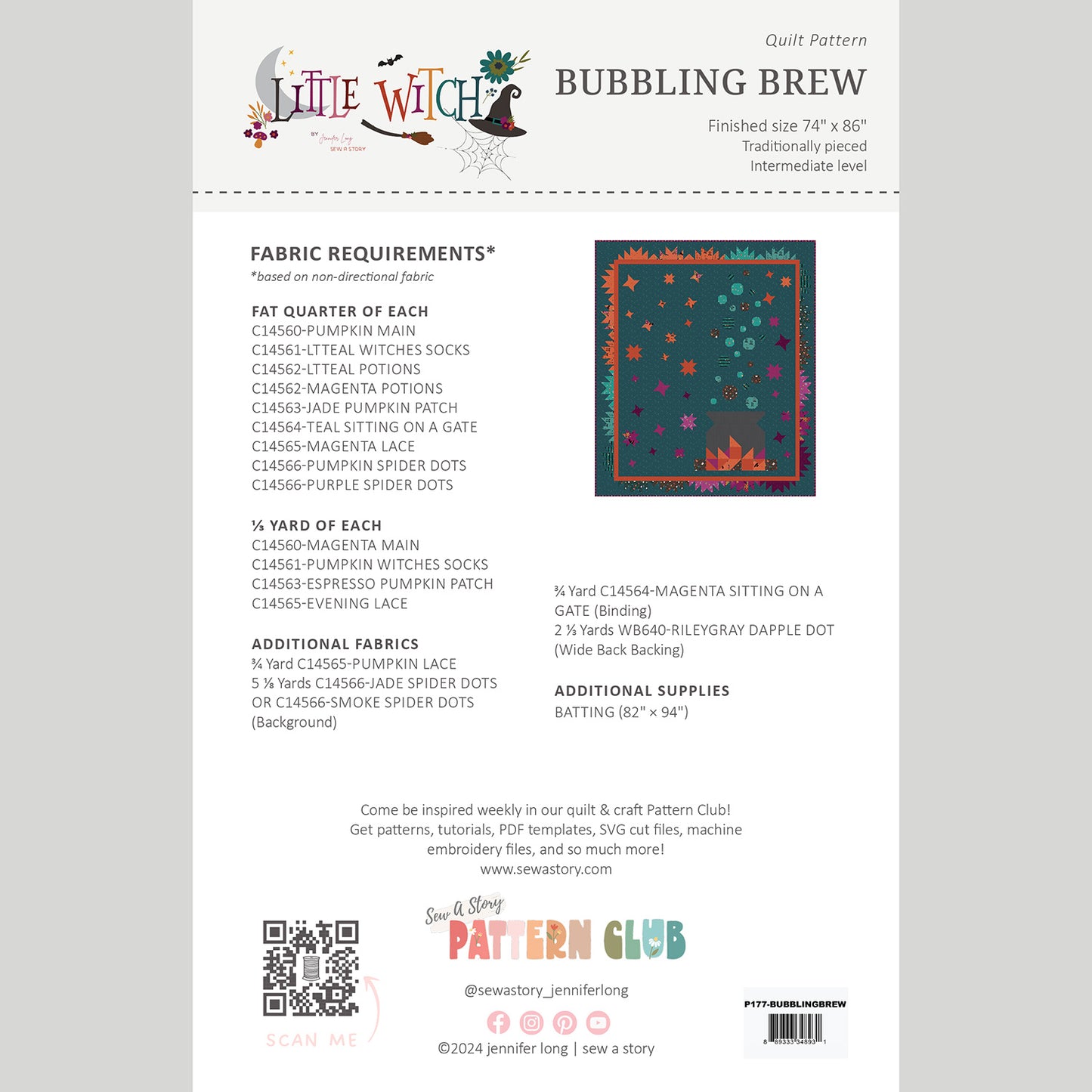 Digital Download - Bubbling Brew Quilt Pattern Alternative View #1