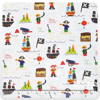 Treasure Map - Main White Yardage