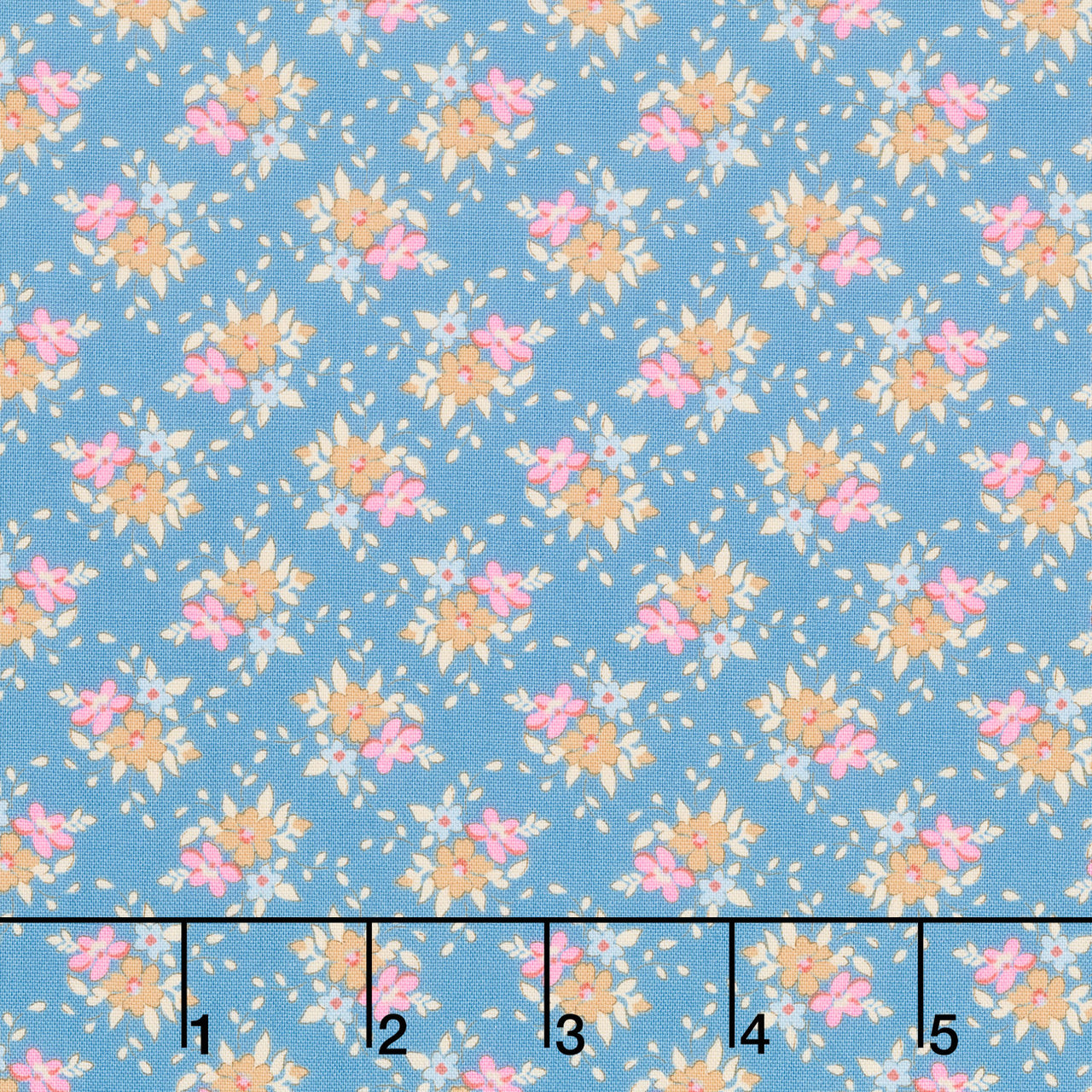 Creating Memories - Summer - Frida Blue Yardage Primary Image
