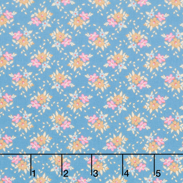 Creating Memories - Summer - Frida Blue Yardage Primary Image