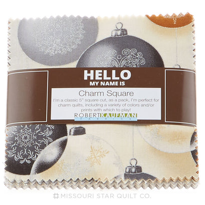 Winter's Grandeur Black Metallic Charm Pack