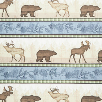 Wildlife Trail - Repeating Stripe Multi Yardage