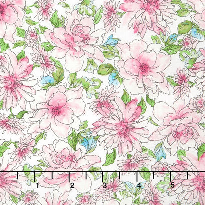 Garden Splendor - Allover Floral Pink Yardage