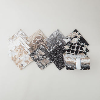 Holiday Flourish Festive Finery Taupe Colorstory Metallic Fat Quarter Bundle