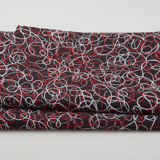 Du Jour - Loops Gray 108" Wide 3 Yard Cut