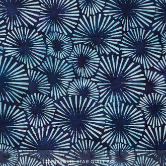 Artisan Batiks - Color Source 5 Fireworks Indigo Yardage