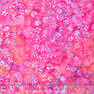 Tonga Batiks - Pashmina Calico Pink Yardage