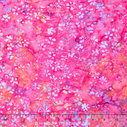Tonga Batiks - Pashmina Calico Pink Yardage