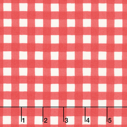 Willow's Farm - Farm House Gingham Barn Red Yardage