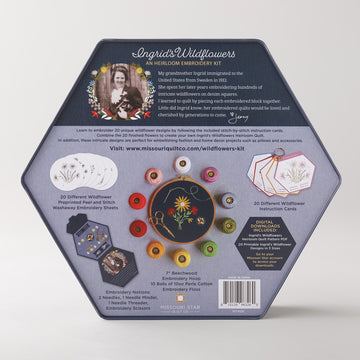 PREORDER - Ingrid's Wildflowers - An Heirloom Embroidery Kit by Missouri Star Alternative View #13