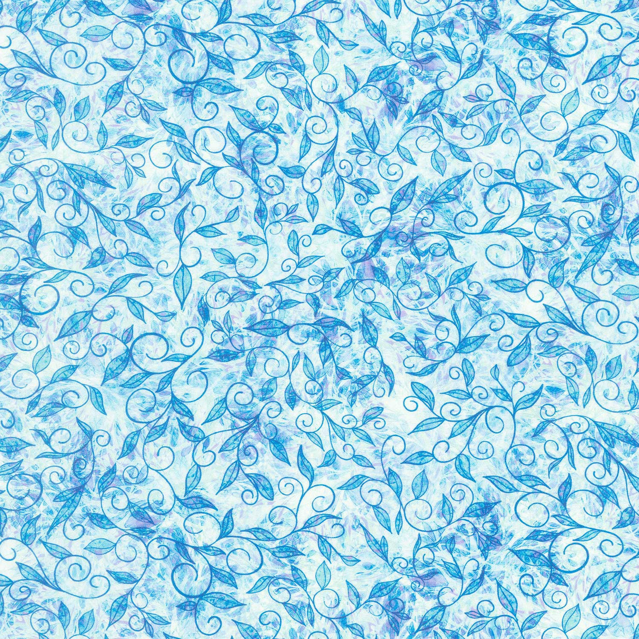 Calixta - Vines Aquamarine Yardage