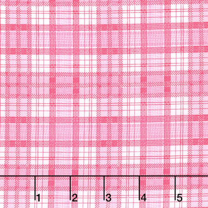 J is for Jeep - Pink Colorway Jeep Plaid Pink Yardage