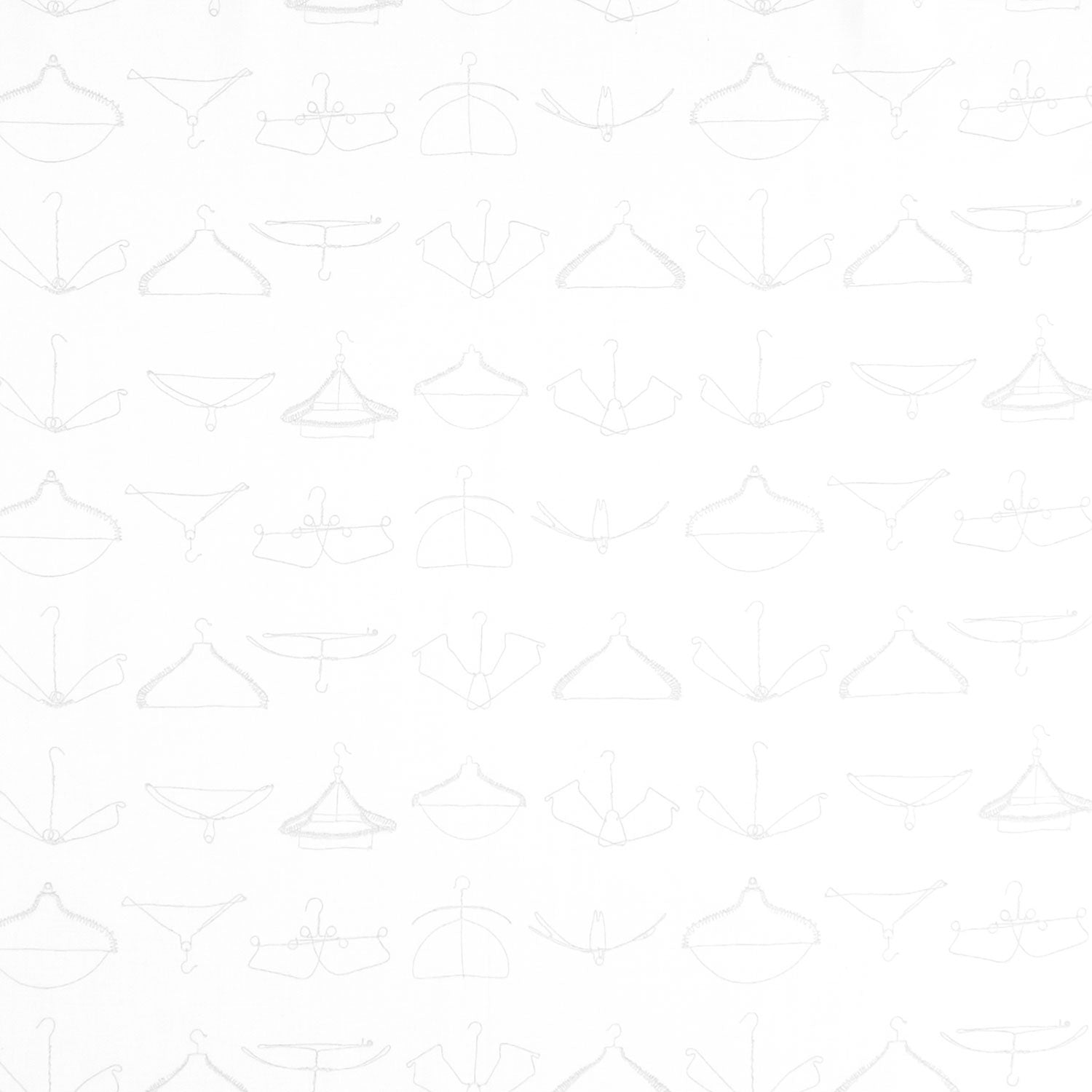 Press On - Wire Hangers White Yardage Primary Image