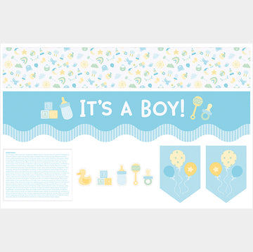 Mantel Runners - It's a Boy Panel