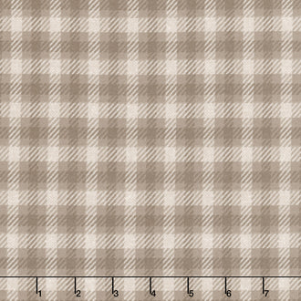Farmhouse Flannels III - Square Plaid Cocoa Yardage