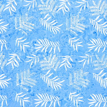 Tonga Batiks - Bluebell - Fern Bluebell Yardage Primary Image