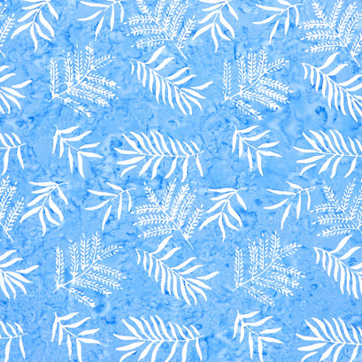 Tonga Batiks - Bluebell Fern Bluebell Yardage