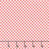 Playtime Flannel - Bias Gingham Red Yardage Primary Image