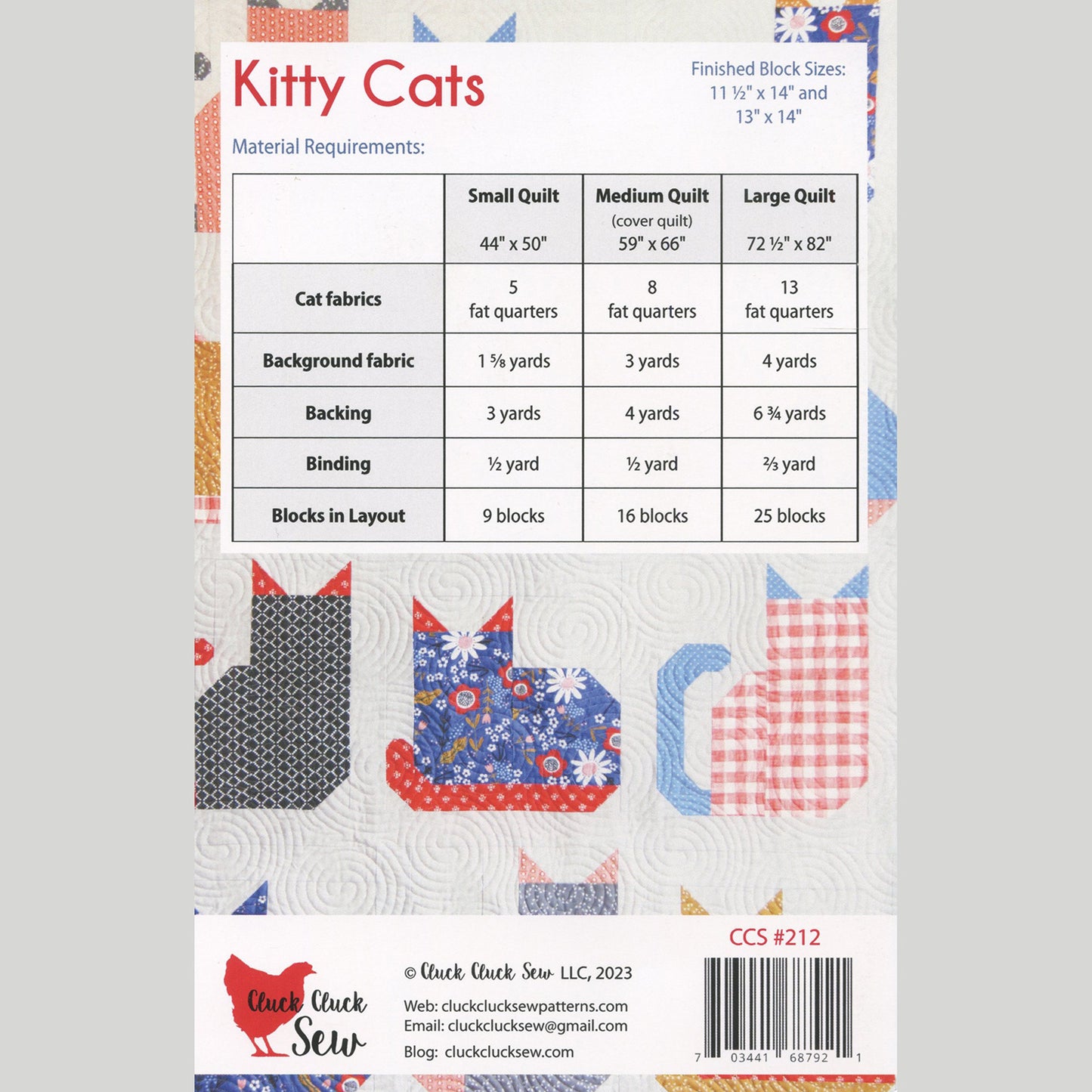 Kitty Cats Quilt Kit Alternative View #4