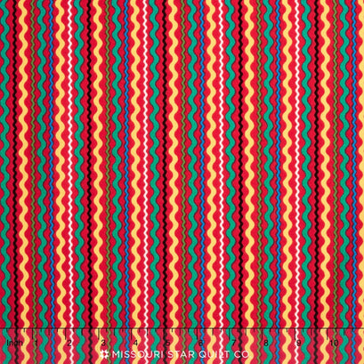 Church Ladies' Aprons - Stripe Red Yardage