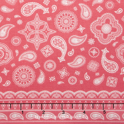 Cowgirl - Bandana Pink Yardage