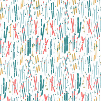 Ski Hill - Skis White Yardage