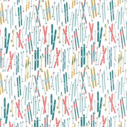Ski Hill - Skis White Yardage