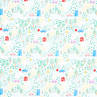 Get Your Cray-on - Crayola Neighborhood White Yardage