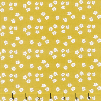 Bloomberry - Flower Bed Yellow Yardage