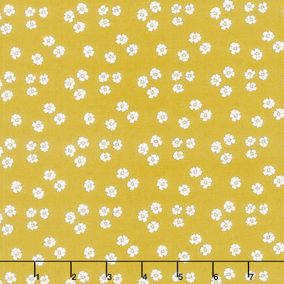 Bloomberry - Flower Bed Yellow Yardage