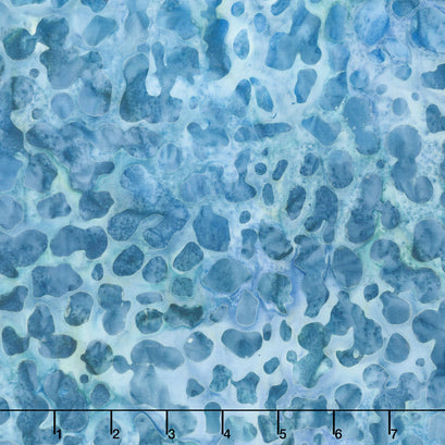 Artisan Batiks - Aqua Spa Pebbles Aqua Yardage